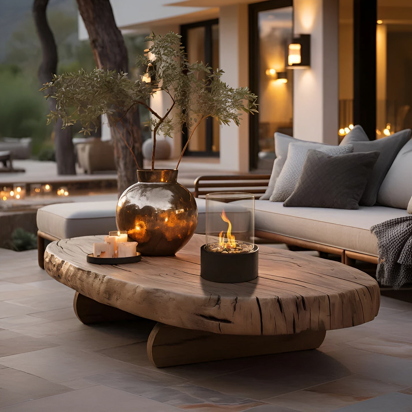 Modern Bioethanol Tabletop Fire Pit