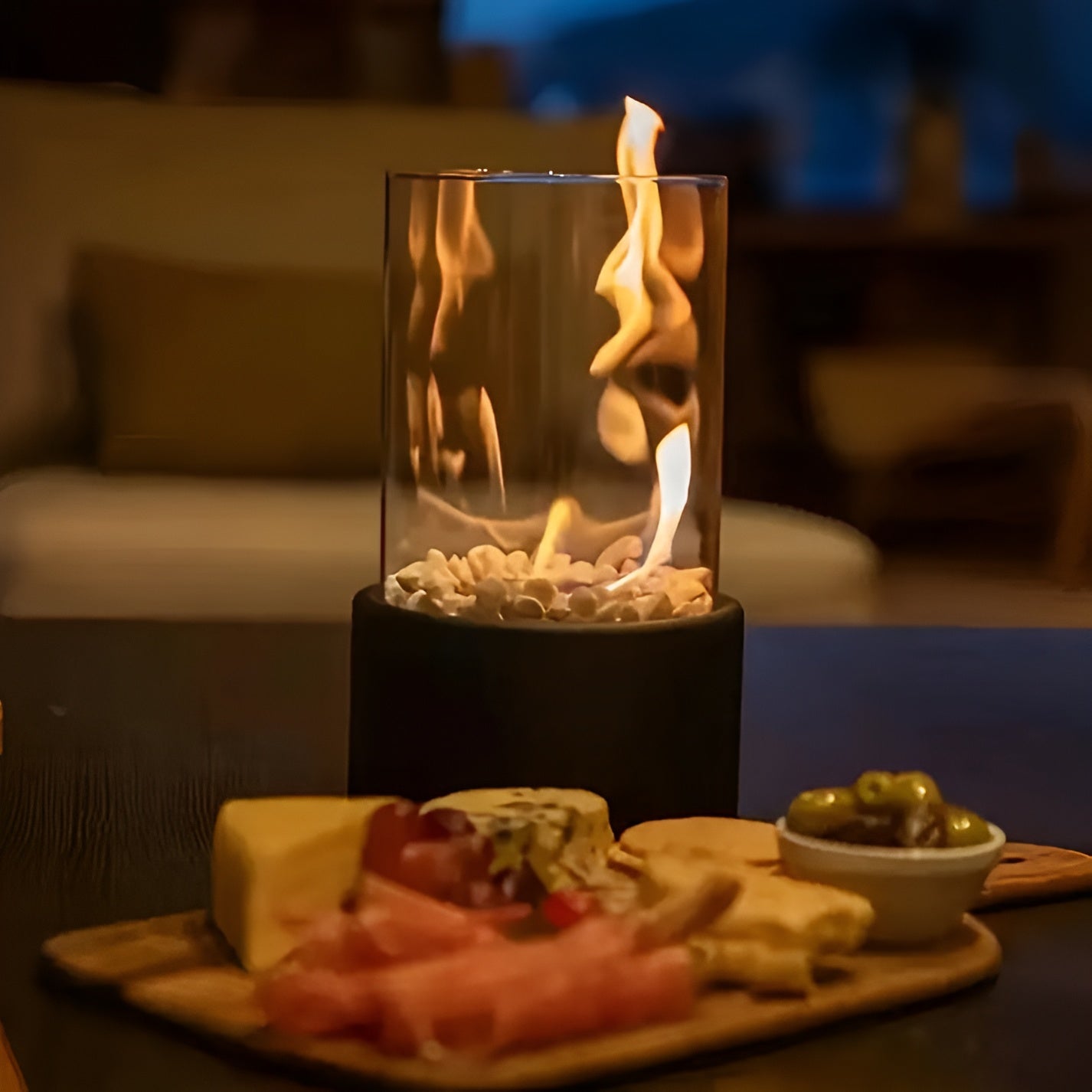 Modern Bioethanol Tabletop Fire Pit