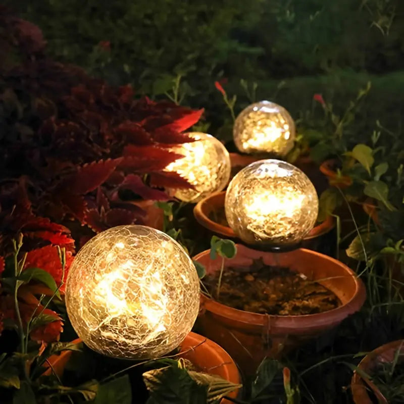 Solar Powered Garden Ball Light Modern Style