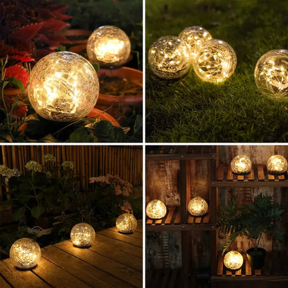 Solar Powered Garden Ball Light Modern Style