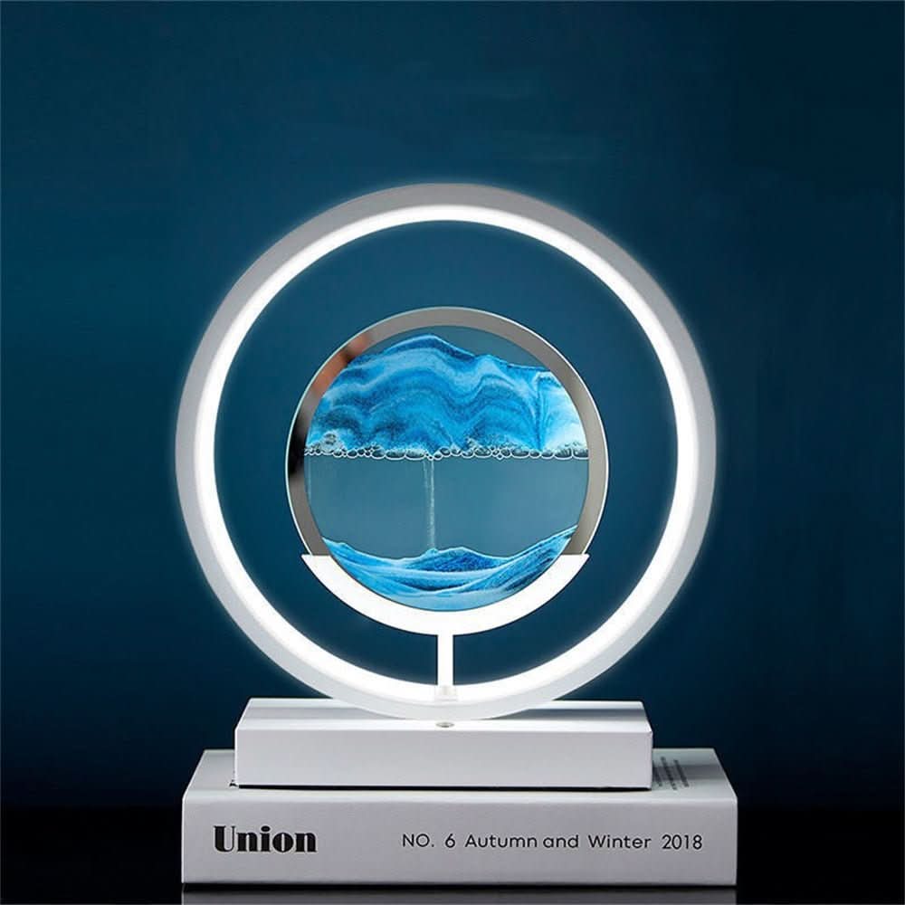 Colorful LED Desk Lamp with USB Port for Calming Atmosphere - Cofik