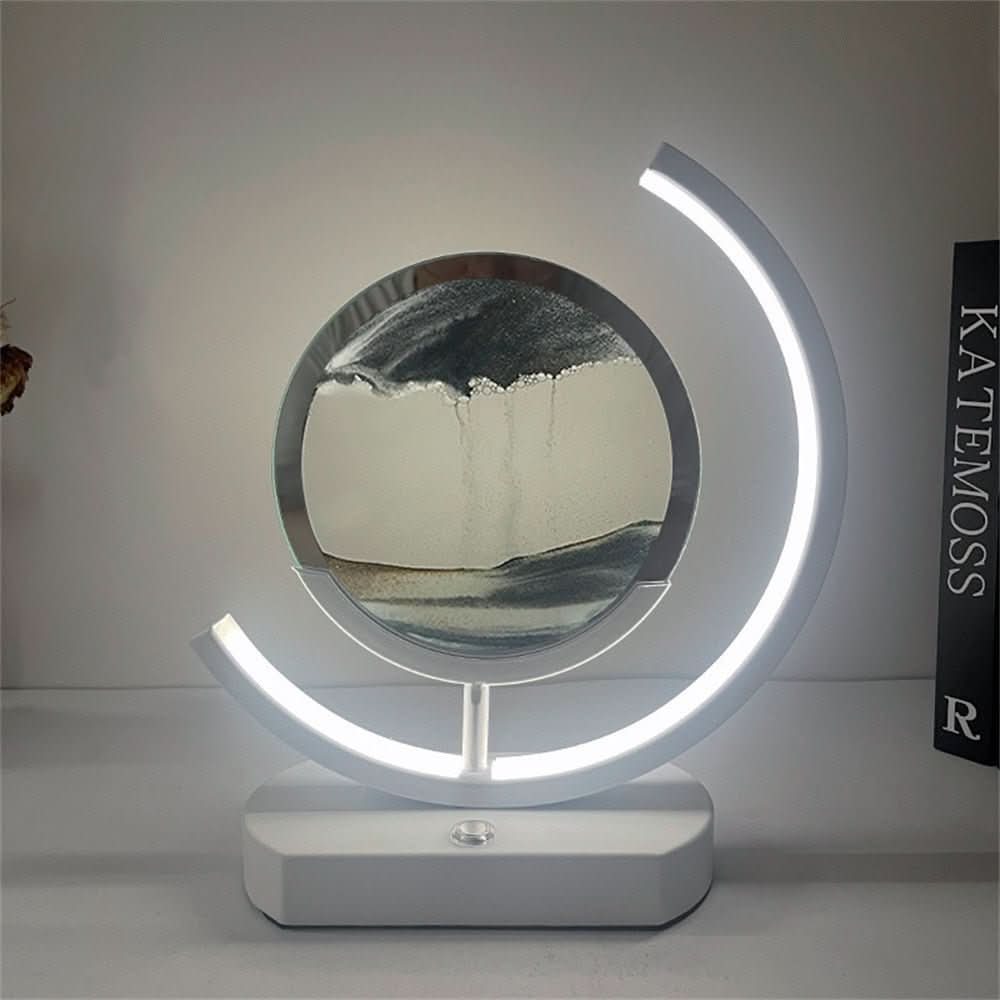 Colorful LED Desk Lamp with USB Port for Calming Atmosphere