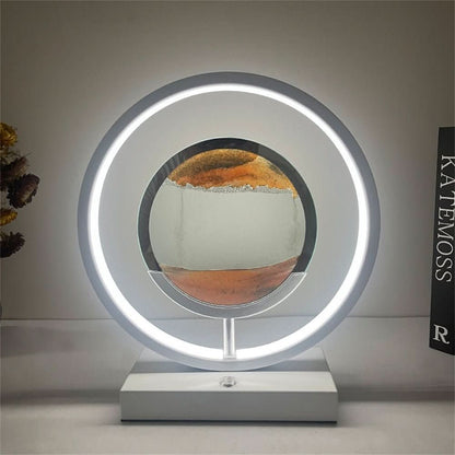 Colorful LED Desk Lamp with USB Port for Calming Atmosphere