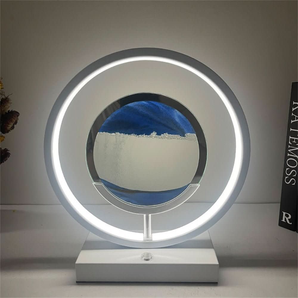Colorful LED Desk Lamp with USB Port for Calming Atmosphere