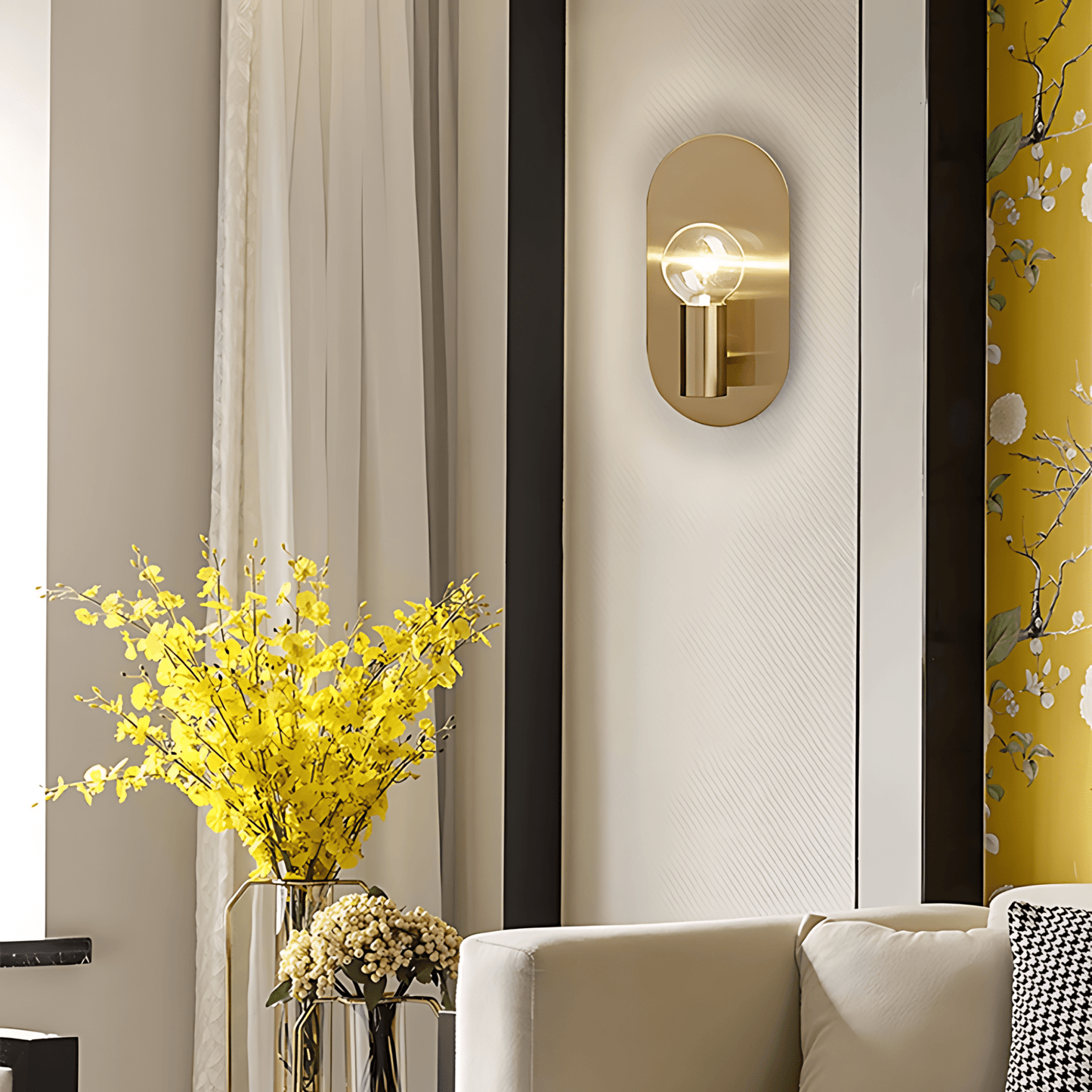 Simple Modern Oval Wall Lamp