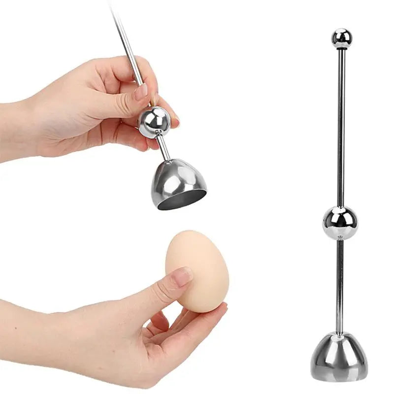 Easy Egg Cracker Stainless Steel Kitchen Tool