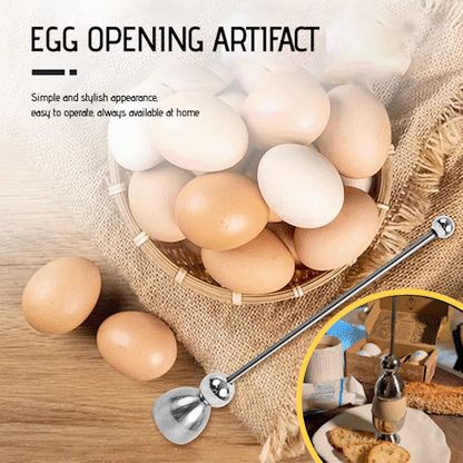 Easy Egg Cracker Stainless Steel Kitchen Tool