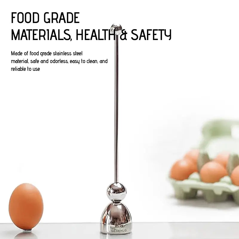 Easy Egg Cracker Stainless Steel Kitchen Tool