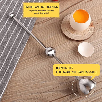 Easy Egg Cracker Stainless Steel Kitchen Tool