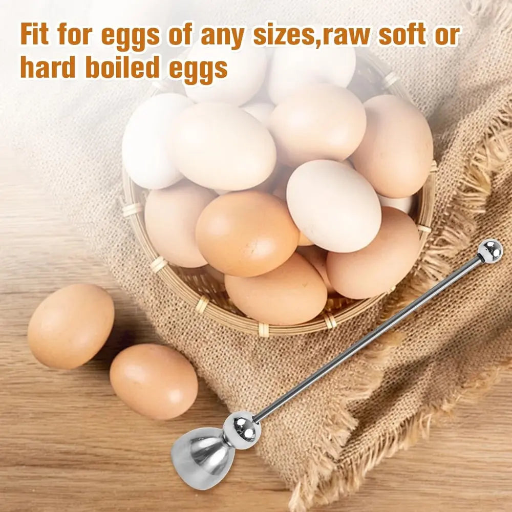 Easy Egg Cracker Stainless Steel Kitchen Tool