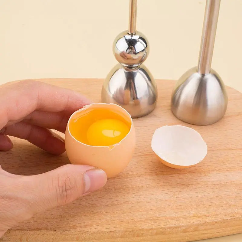 Easy Egg Cracker Stainless Steel Kitchen Tool - Cofik