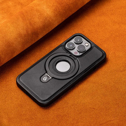 Slim Magnetic iPhone Case with Hidden Ring Stand