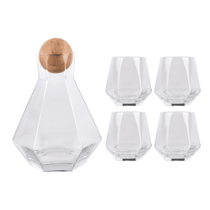 Elegant Crystal Jug and Glassware Set