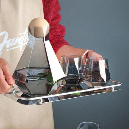 Elegant Crystal Jug and Glassware Set