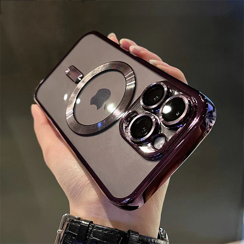 Transparent Slim Magnetic iPhone Phone Case
