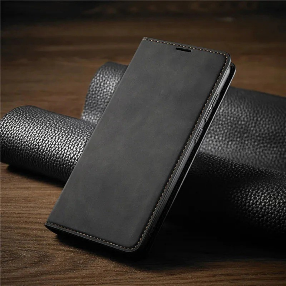 Premium Leather Phone Flip Cover Case