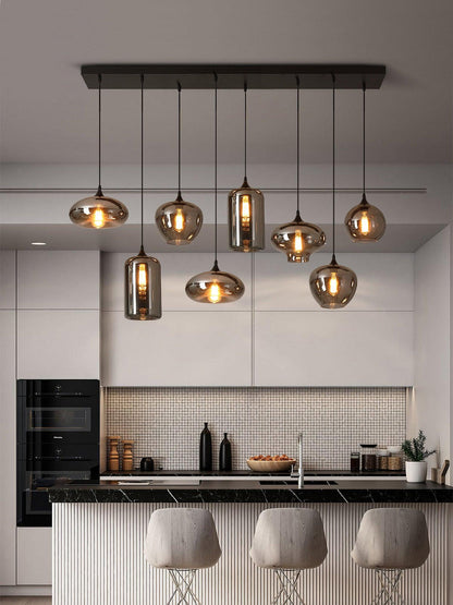 Elegant Glass Pendant Ceiling Light Fixture