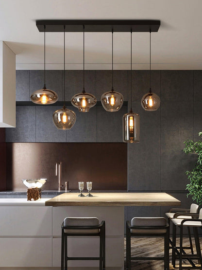 Elegant Glass Pendant Ceiling Light Fixture