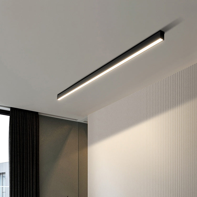 Contemporary Silver LED Overhead Lamp