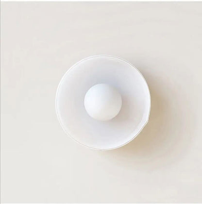 Bright LED Glass Ceiling Light Fixture 12 Inch