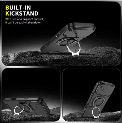 Tough iPhone 17 Case with Magnetic Phone Ring - Cofik