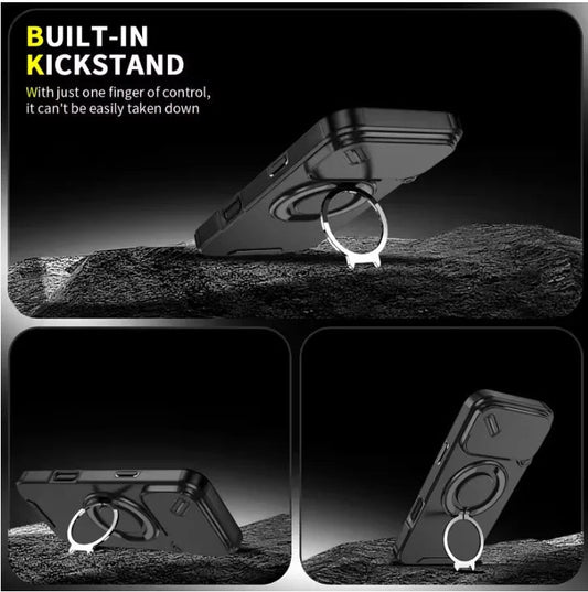 Tough iPhone 17 Case with Magnetic Phone Ring - Cofik