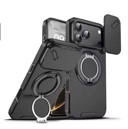 Tough iPhone 17 Case with Magnetic Phone Ring