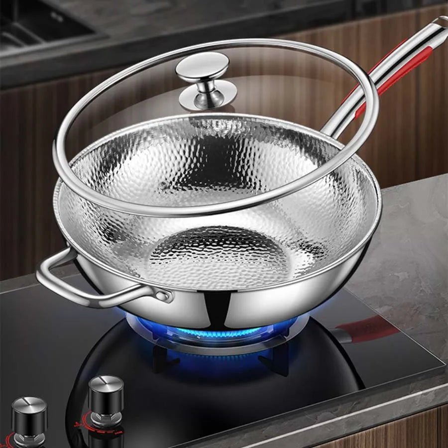 High-Quality Titanium Wok for Induction Cooktops