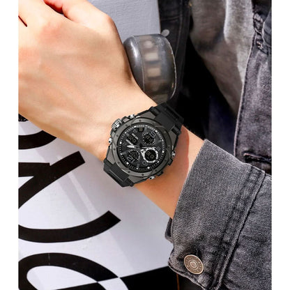 Tactical Men's Army Watch with Analog Digital Face