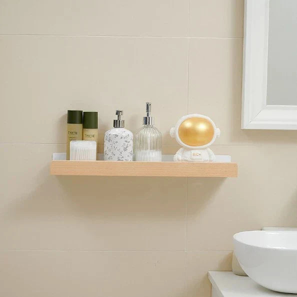 Easy Install Wall Shelf - Modern Bathroom Storage Rack