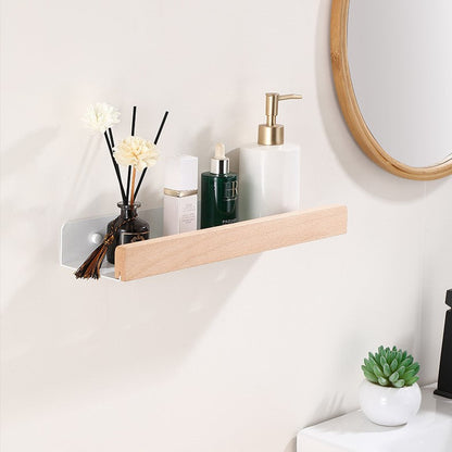 Easy Install Wall Shelf - Modern Bathroom Storage Rack