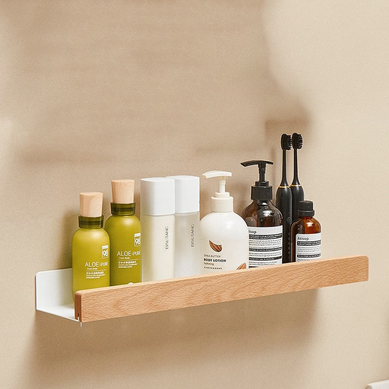Easy Install Wall Shelf - Modern Bathroom Storage Rack