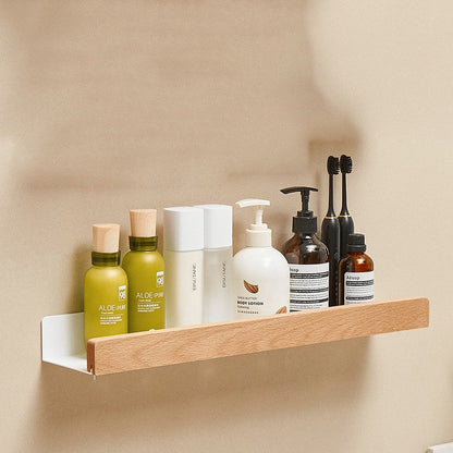 Easy Install Wall Shelf - Modern Bathroom Storage Rack