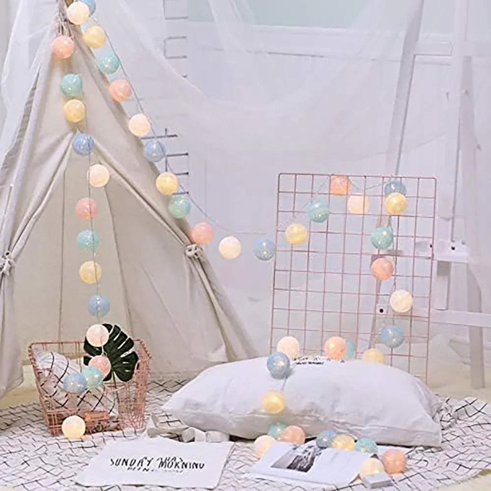 Fluffy White Decorative String
