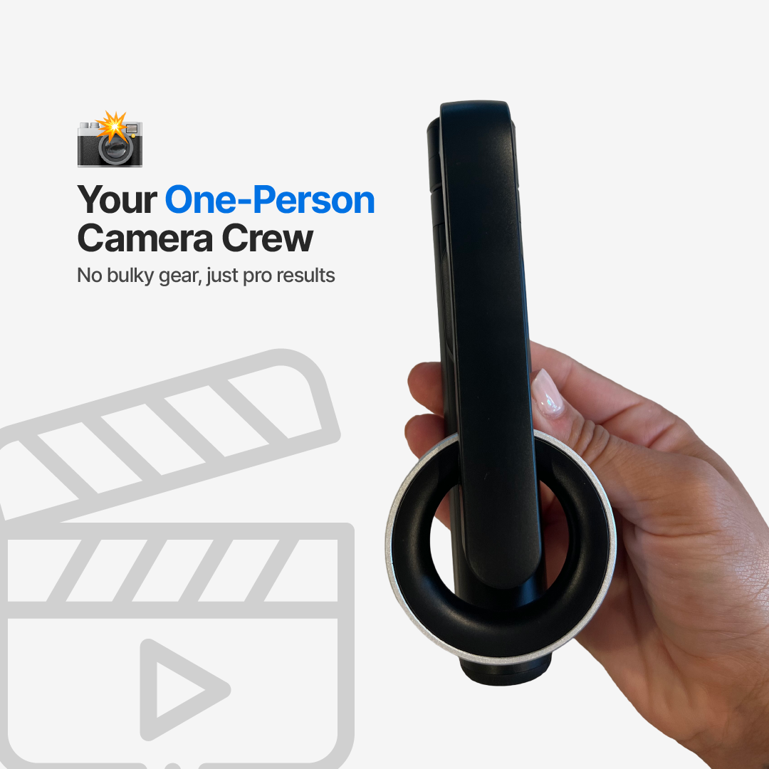 Compact iPhone Tripod with Bluetooth Remote