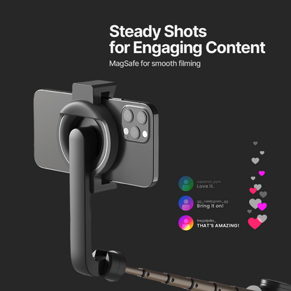 Compact iPhone Tripod with Bluetooth Remote