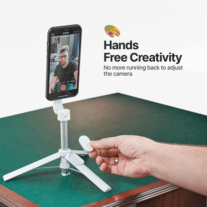 Compact iPhone Tripod with Bluetooth Remote