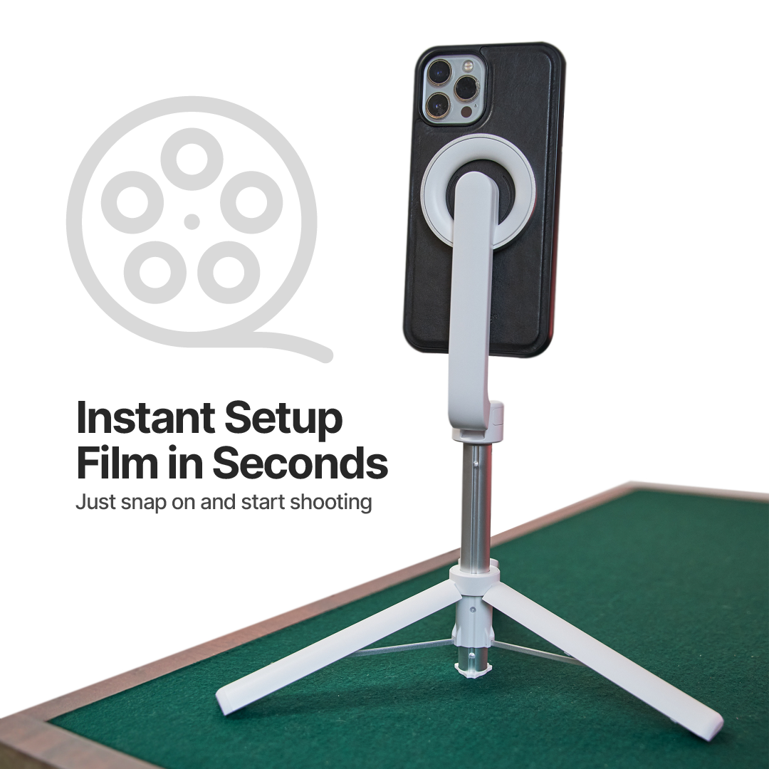 Compact iPhone Tripod with Bluetooth Remote
