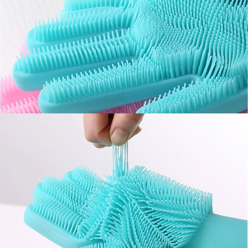 Practical Rubber Cleaning Gloves Pair