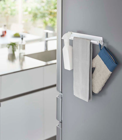 Strong Magnetic Kitchen Towel Rack - Stainless Steel