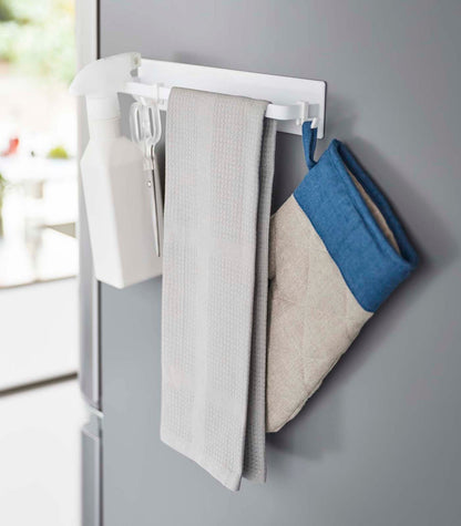 Strong Magnetic Kitchen Towel Rack - Stainless Steel