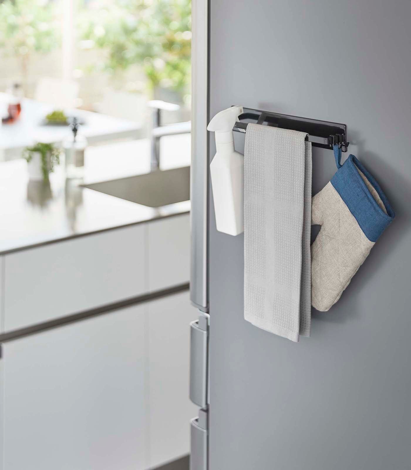 Strong Magnetic Kitchen Towel Rack - Stainless Steel