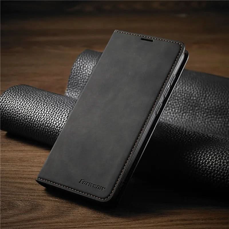 Strong Magnet Leather iPhone Cover with Impact Protection