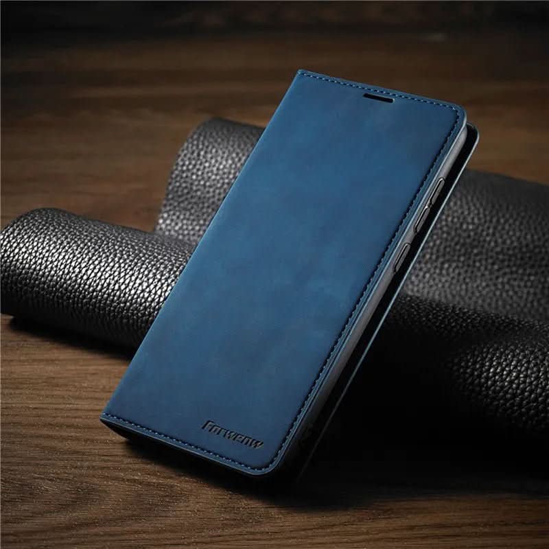 Strong Magnet Leather iPhone Cover with Impact Protection