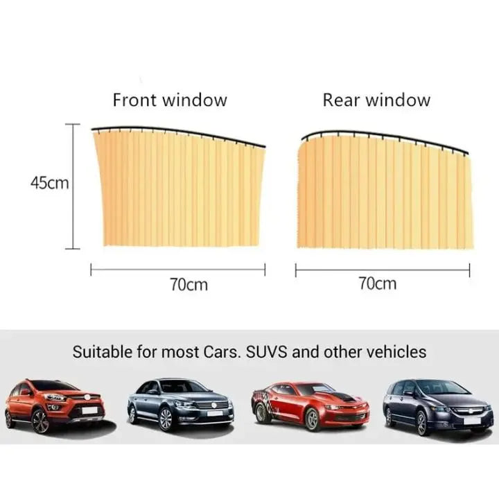 Car Window Sun Shade - Blocks Heat & Glare