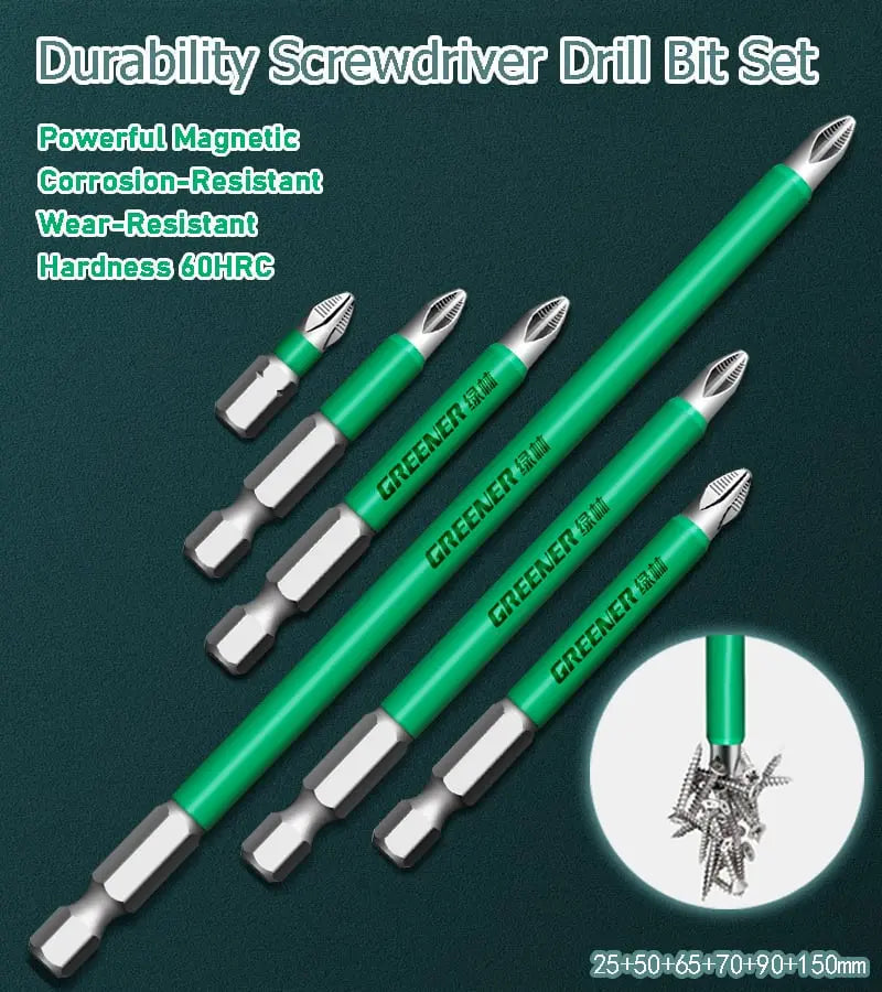 Magnetic Drill Bit Set (6 Pieces) - Cofik