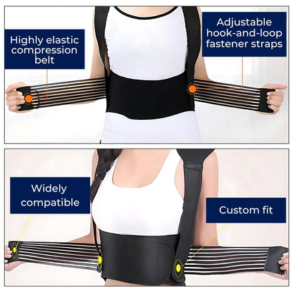 Warm Back Brace for Pain Relief and Posture Support