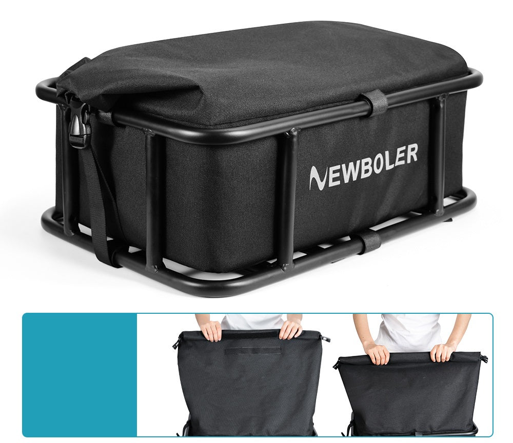 Strong Rear Bike Cargo Basket with Mount