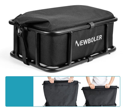 Strong Rear Bike Cargo Basket with Mount