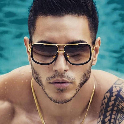 Men's UV Protection Polarized Sunglasses Lightweight Metal Frame